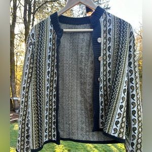 Vintage paisley print sweater